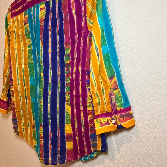 Lauren Ralph Lauren Petite PS Multi Color Women Shirt - Picture 13 of 16